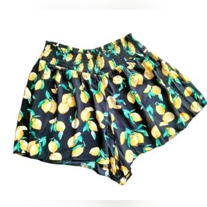 PINK Victoria's Secret Lemon Print High Waist Shorts